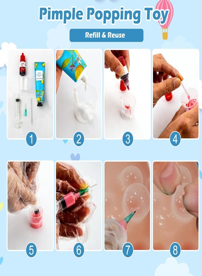 CIYOJA Pimple Popping Toy Squishy Toys Stress Relief Squeeze Toy Reusable Silicone Pimple Popper Fidget Toy Set Soft Squishy Sensory Toy Enjoy ASMR Stress Relief Fun Anxiety Relief Desk Toy (Nose) - Image 3