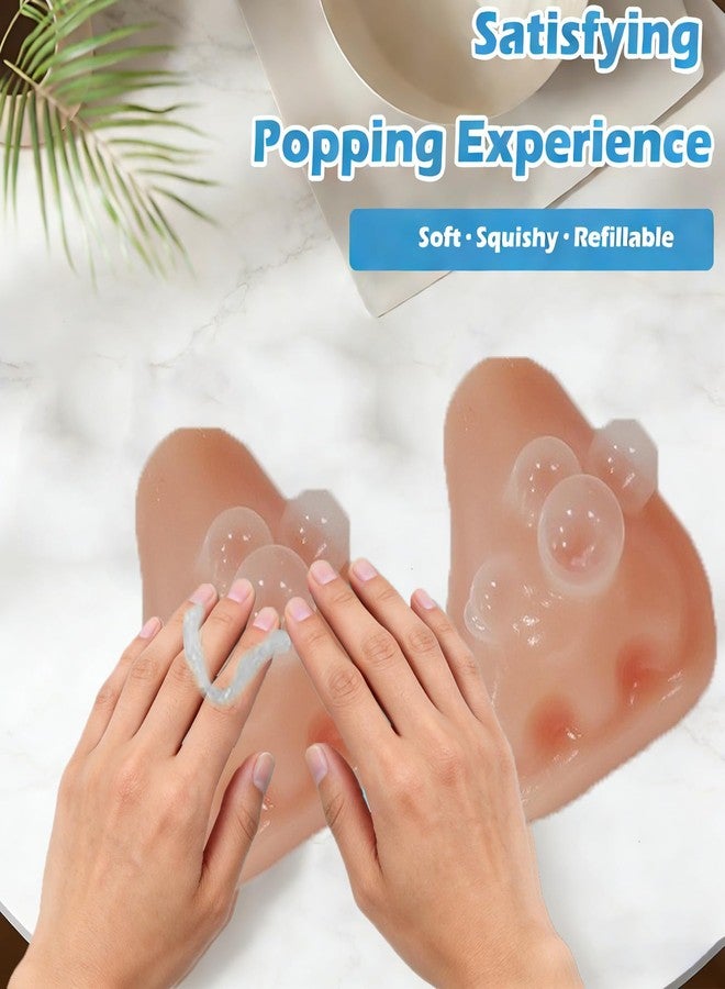 CIYOJA Pimple Popping Toy Squishy Toys Stress Relief Squeeze Toy Reusable Silicone Pimple Popper Fidget Toy Set Soft Squishy Sensory Toy Enjoy ASMR Stress Relief Fun Anxiety Relief Desk Toy (Nose) - Image 2