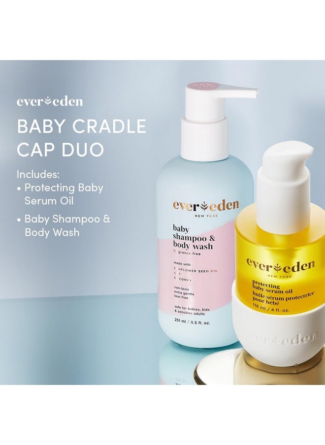 Evereden Baby Cradle Cap Care Bundle: Clean & Vegan Shampoo, Body Wash, Protecting Oil For Newborns - Great For The Whole Family  - Image 2