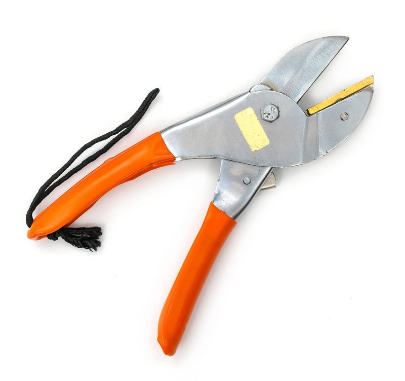 GLOBUS 1424 Garden Tool Set/3 PCS (8" ROLL Cut Pruner Chrome Plated Bend Model, Transplanter, Weeder Orange Colour Plastic Handle) - Image 3