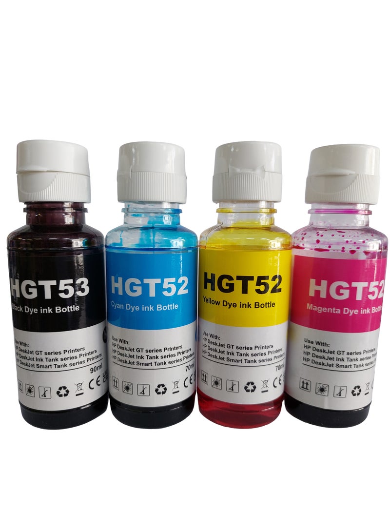 عام حبر صبغ قابل لإعادة التعبئة GT53 GT52 متوافق مع طابعات HP Deskjet GT 5810 GT 5820 5810 5820 لطابعات نفث الحبر HP 110 115 310 315 - Image 1