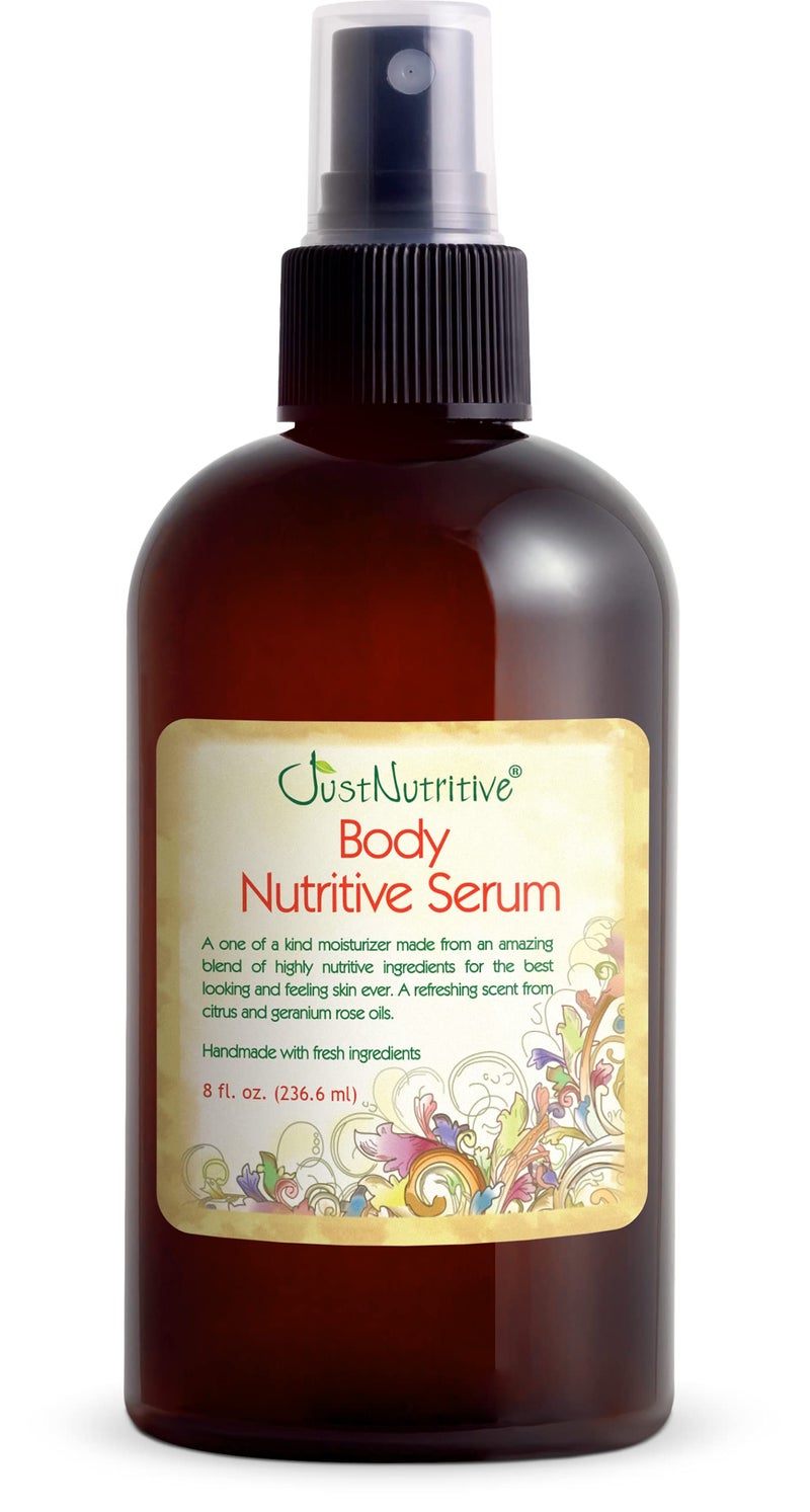Just Nutritive Body Nutritive Serum | For Outdoor Body Tanning | Hydrating Body Oil | Natural Skin Moisturizer | Sun Kiss Glow 8 Oz - Image 1