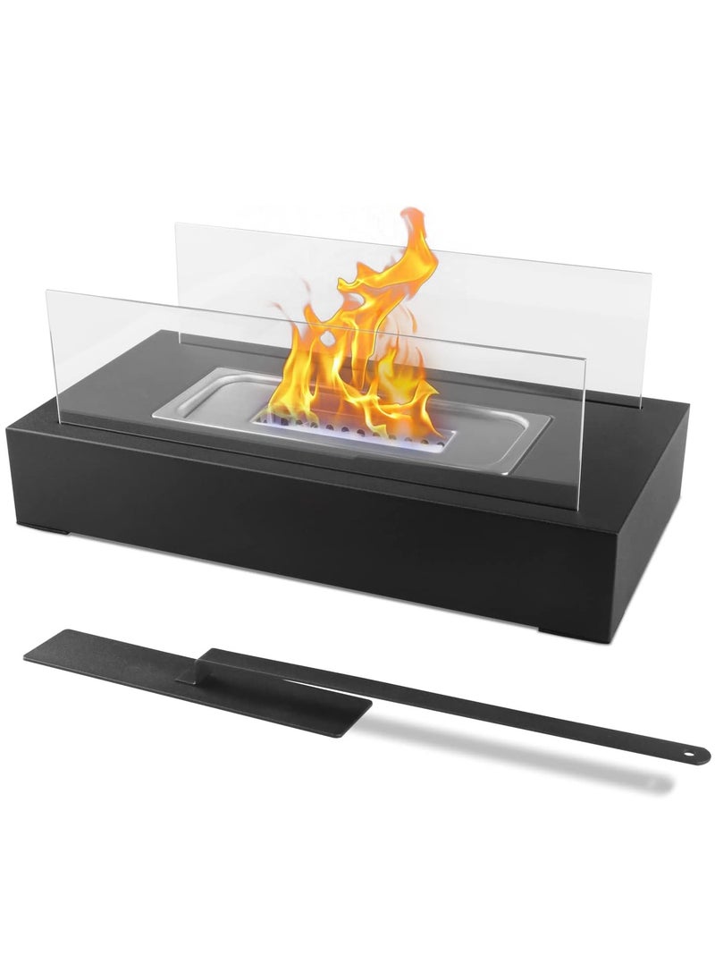 General - CENYEDA Four Seasons Tabletop Ethanol Fireplace, Suitable for Indoor and Outdoor Use, 35×18×15 cm, Black - Image 1