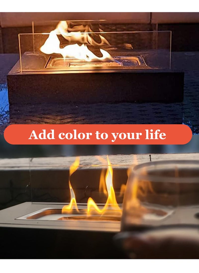 General - CENYEDA Four Seasons Tabletop Ethanol Fireplace, Suitable for Indoor and Outdoor Use, 35×18×15 cm, Black - Image 1
