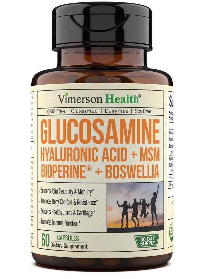 Vimerson Health Glucosamine Sulfate With Hyaluronic Acid Bioperine Msm & Boswellia Occasional Joint Discomfort Relief Supplement. Antioxidant Pills For Back Knees And Hands - Image 2