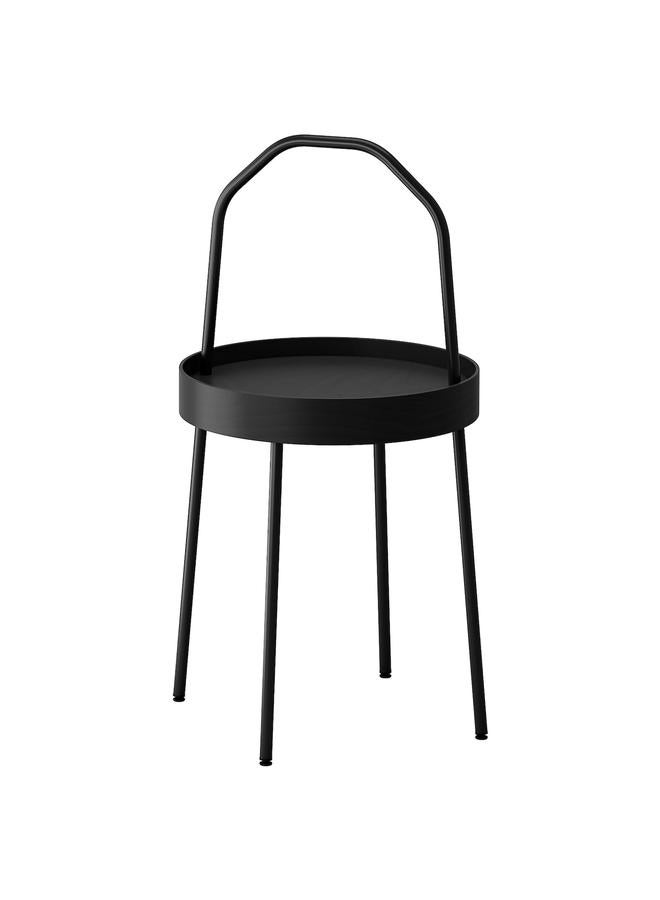Zaboon Side table, black, 38 cm - Image 1