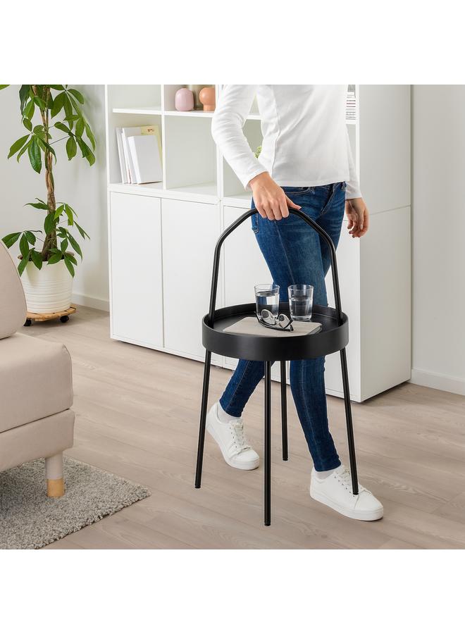 Zaboon Side table, black, 38 cm - Image 3