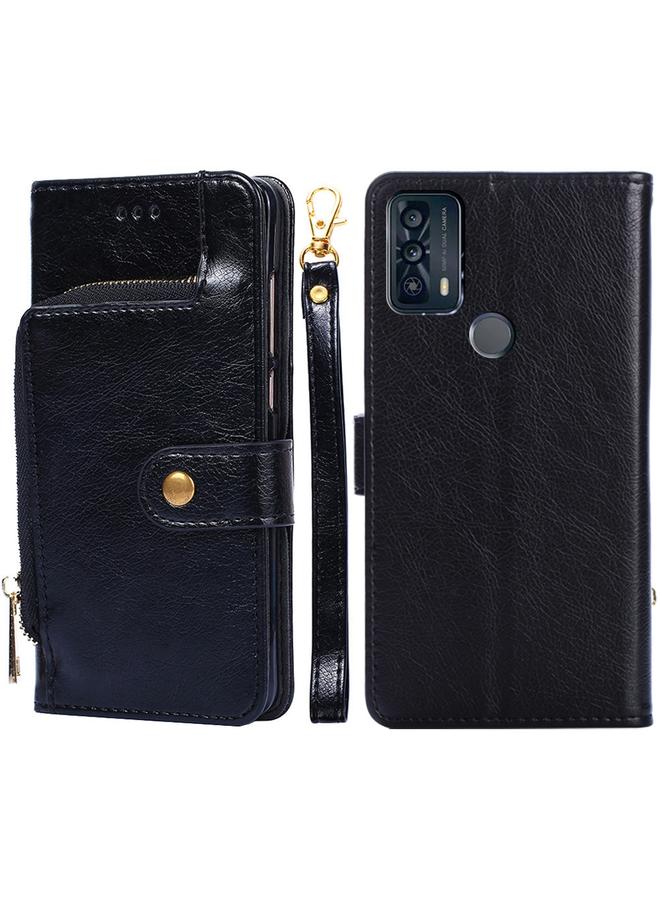 erorex Case For TCL 20B Zipper Bag Leather Phone Case - Image 1