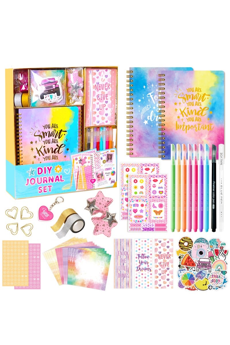 Topyich DIY Journal Kit - DIY Journal Set for Girls, Stationary for Kids, Scrapbook & Diary Supplies Set, Journaling Art Crafts Kit  - Image 1