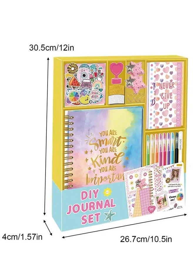 Topyich DIY Journal Kit - DIY Journal Set for Girls, Stationary for Kids, Scrapbook & Diary Supplies Set, Journaling Art Crafts Kit - Image 3