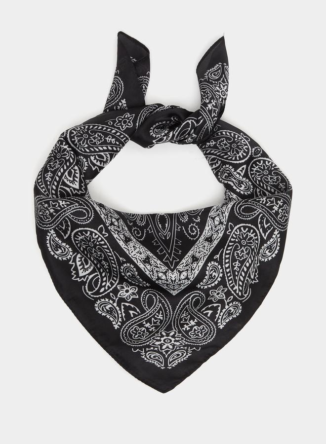 Styli Styli Paisley Print Square Neck Scarf  - Image 1