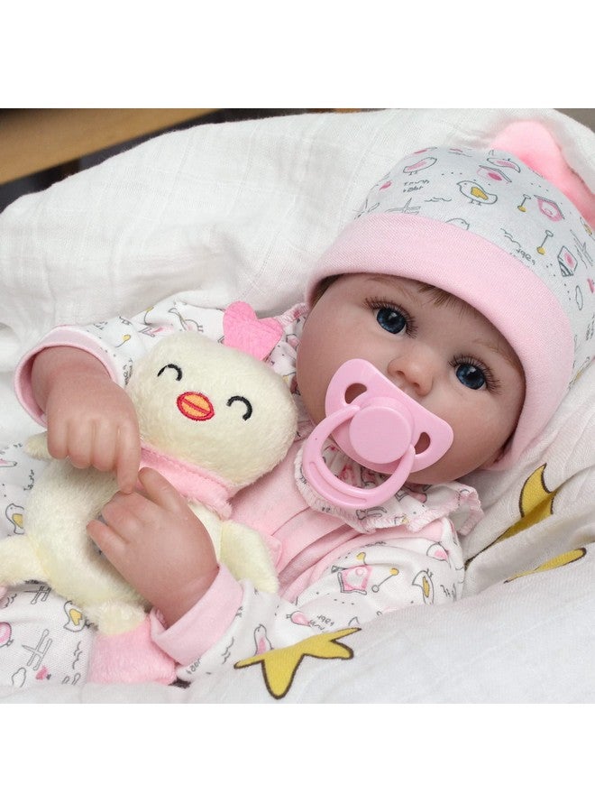 Kaydora Reborn Baby Dolls - 16 Inch Realistic Newborn Girl, Lifelike Handmade Silicone Baby with Soft Weighted Body Like Real Baby, Kids Gift Box for 3+ Year Old - Image 4