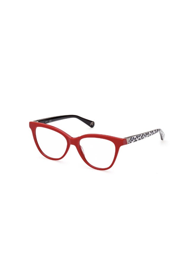 GUESS Gu5219 Cat Acetate Frames For Unisex Size 54, Shiny Dark Red - Image 1