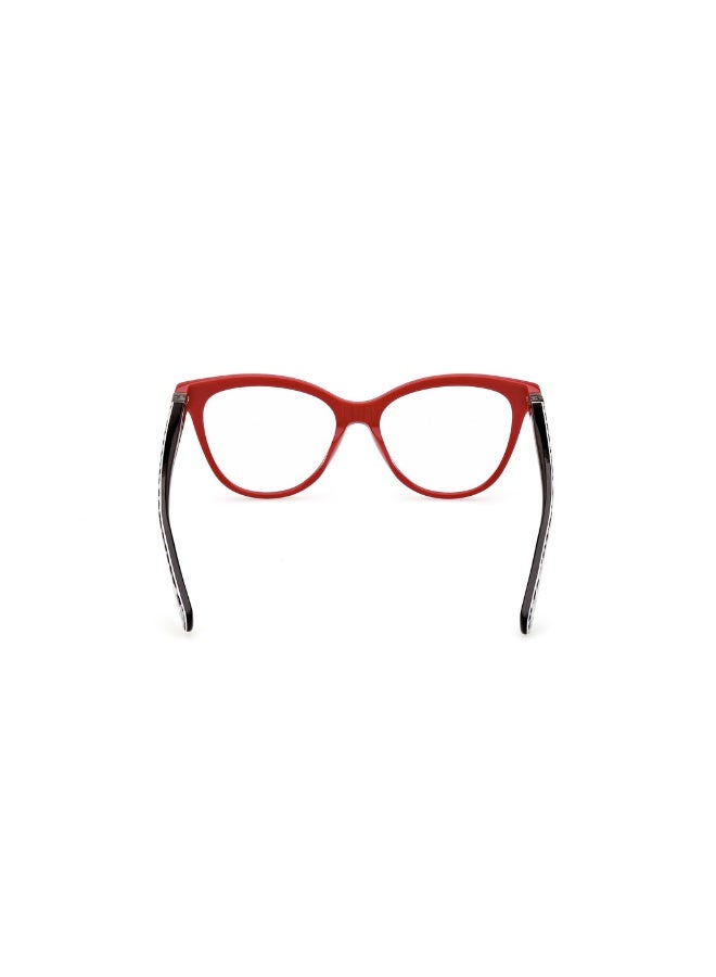 GUESS Gu5219 Cat Acetate Frames For Unisex Size 54, Shiny Dark Red - Image 4