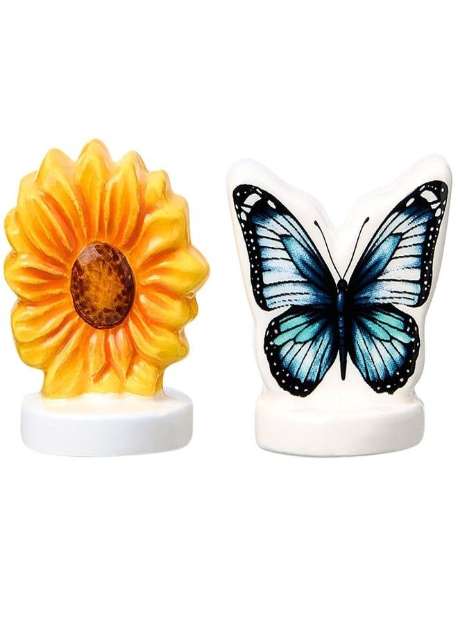 The Lakeside Collection Serving Platter with Interchangeable Holiday Icons - Set of 2 Butterfly & Sunflower Charms - Image 1