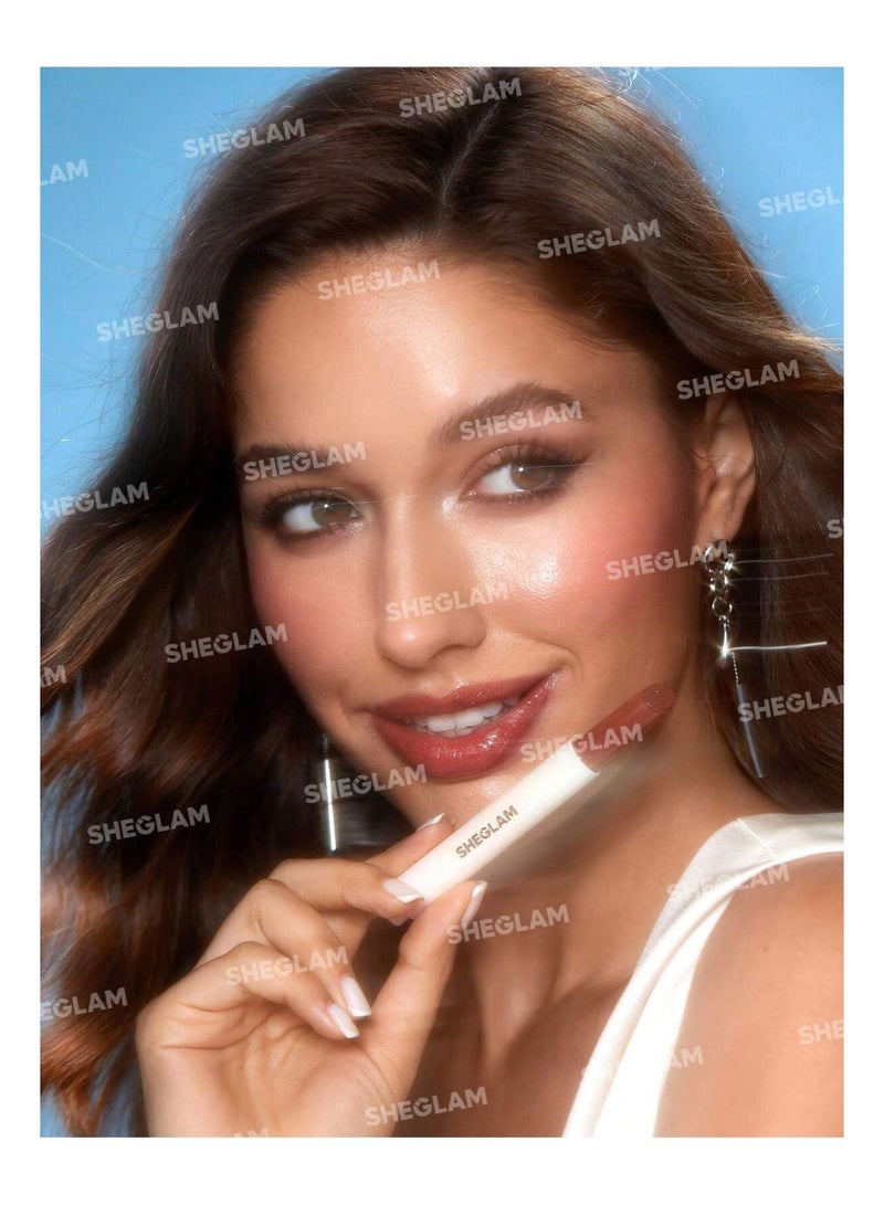 SHEGLAM Pout-Perfect Shimmer Lip Plumper Sepia Kiss - Image 3