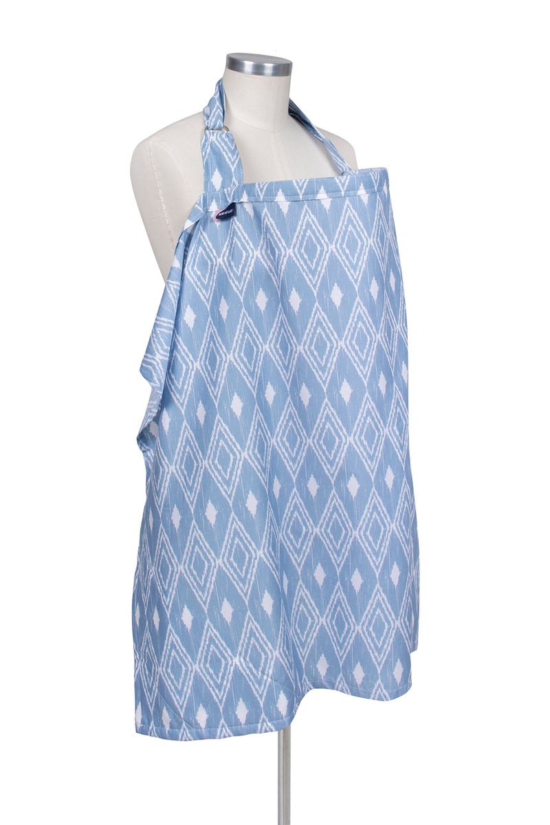 Bebe au Lait Bebe au Lait Premium Cotton Nursing Cover, Lightweight and Breathable Cotton, Open Neckline, One Size Fits All - Belize - Image 1