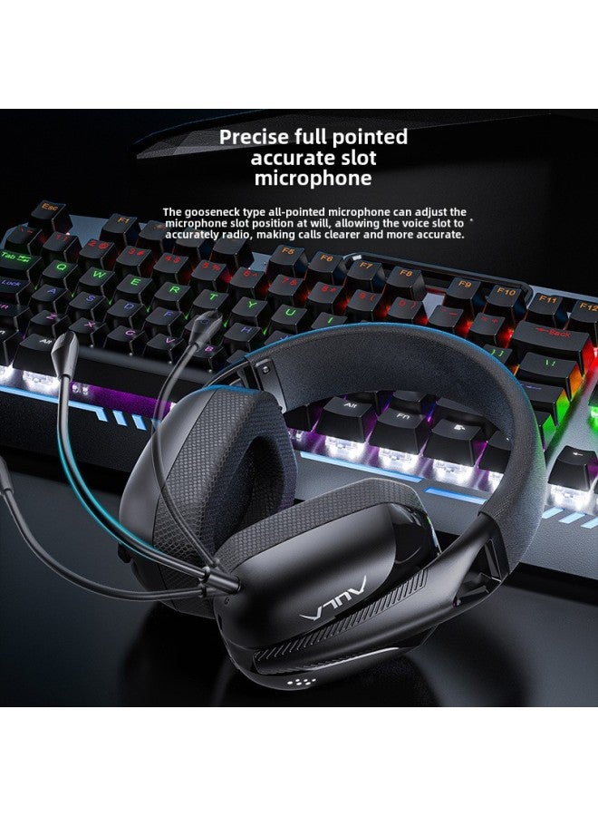 Tarantula S8 Headset Three-mode Bluetooth Wireless 2.4G E-sports Game Desktop Computer Notebook With Headset-Color:S8  Three-mode Lightweight Headphones