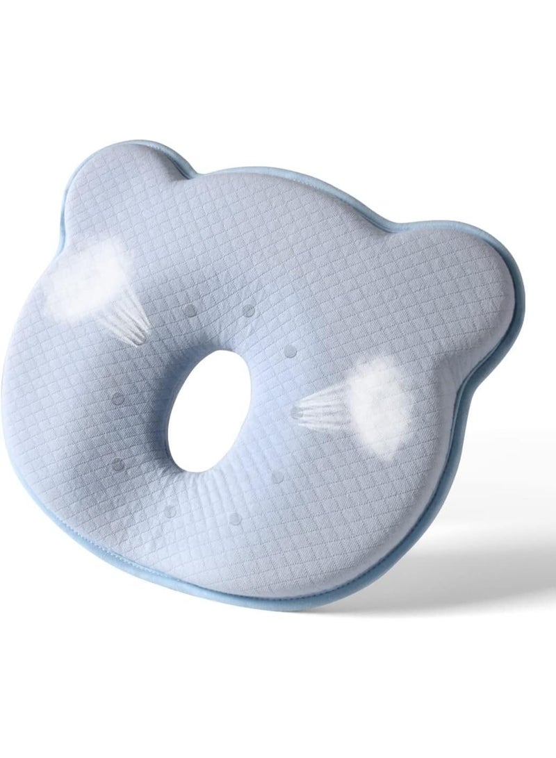 Memory Foam Baby Pillow,Cute Cartoon Soft and Cozy Pillow, Breathable Bedding Set for Infants for Small Boys and Girls Prevent Flat Head - Image 1