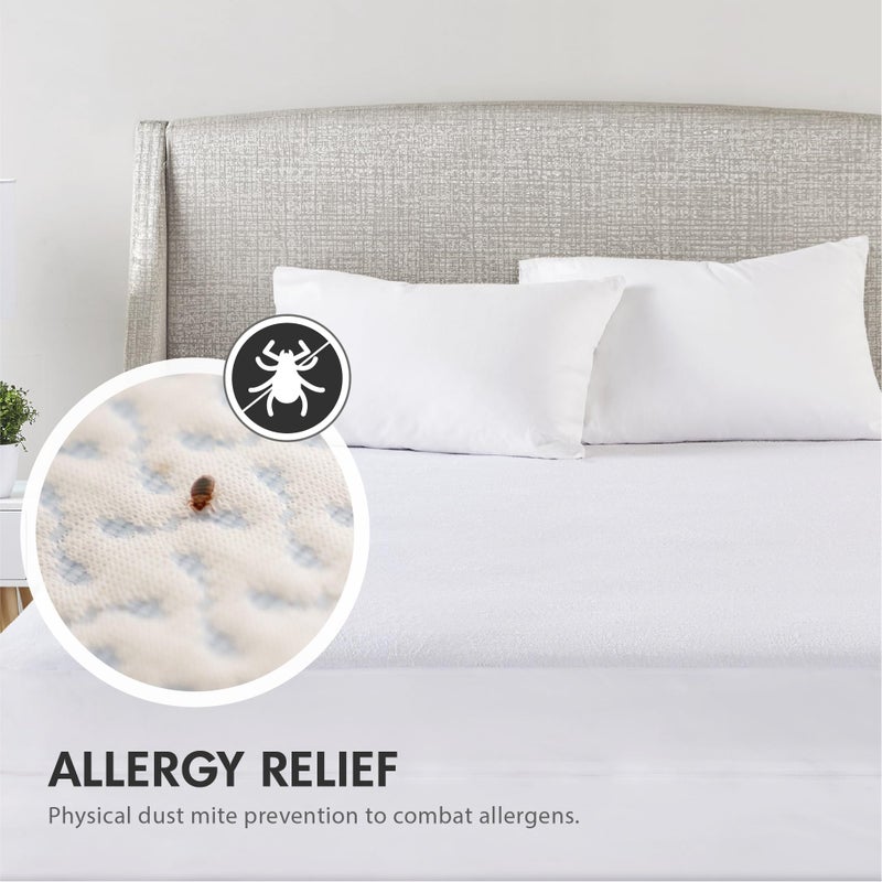 Degrees of Comfort Queen Size Mattress Encasement Bed Bug Proof, Cover 9-12" Deep Bed, 3M Scotchgard  - Image 5