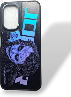 Magic Mask Silicon Back Cover for Vivo Y03, Soft Case, Light (Black 3)