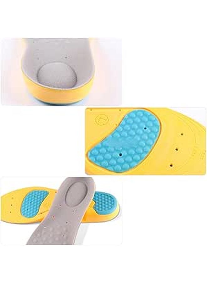 High Elastic Sport Insoles with Memory Foam for Men Women Gray 38-41 - Image 1