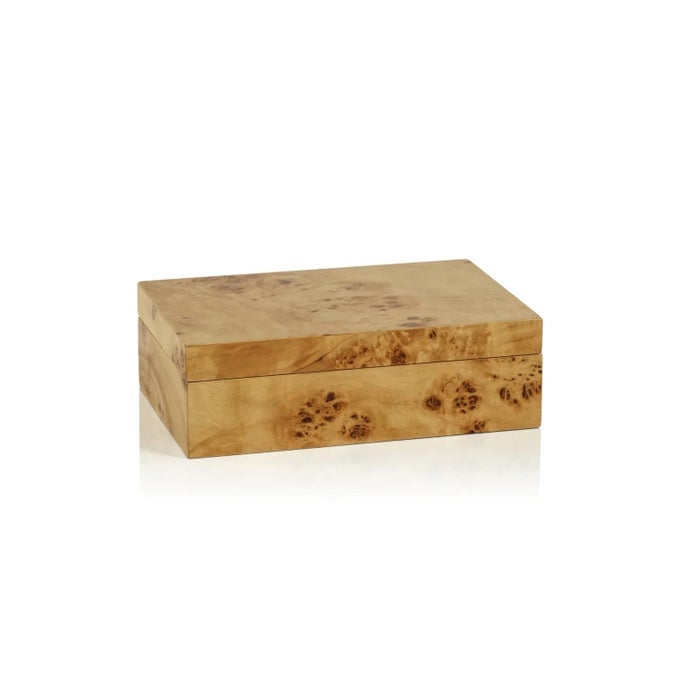 LEIDEN BURL WOOD DESIGN DECORATIVE BOX SMALL 775