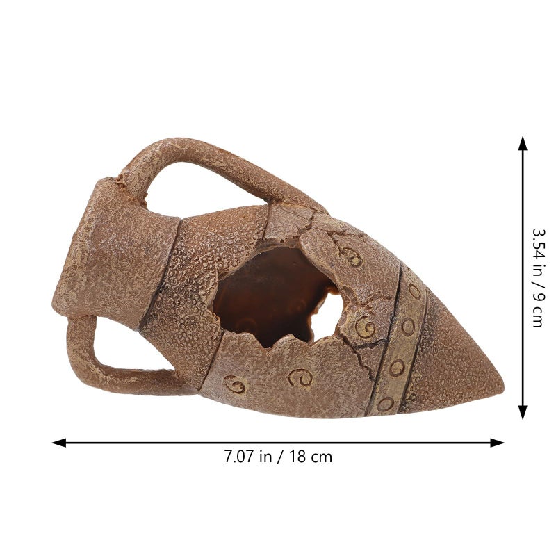 Compact Wear-Resistant Desert Style Reptile Hideout Cave for Snake and Lizard Habitat Decor - Image 3