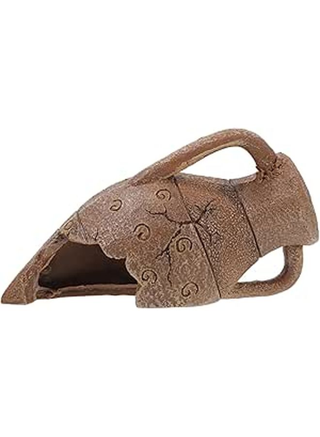 Compact Wear-Resistant Desert Style Reptile Hideout Cave for Snake and Lizard Habitat Decor - Image 1