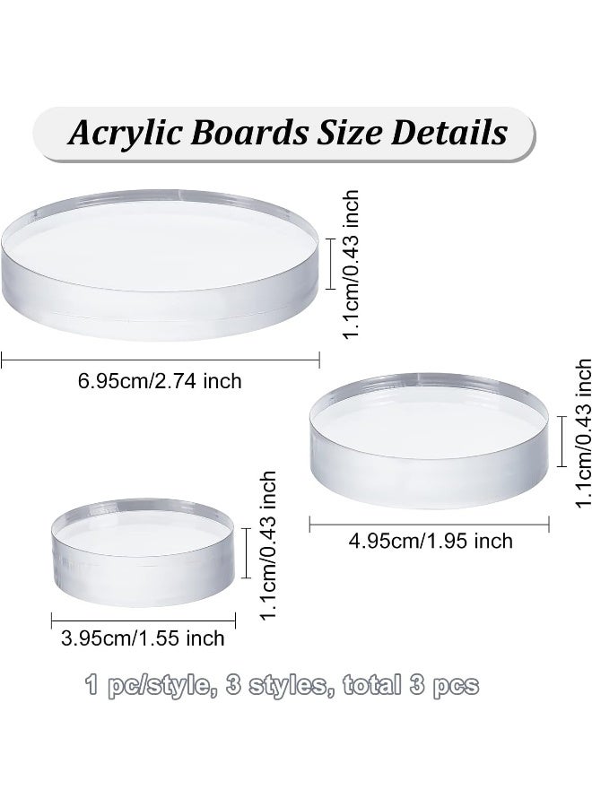 TPGP 3 Sizes Clear Acrylic Display Base - Image 2