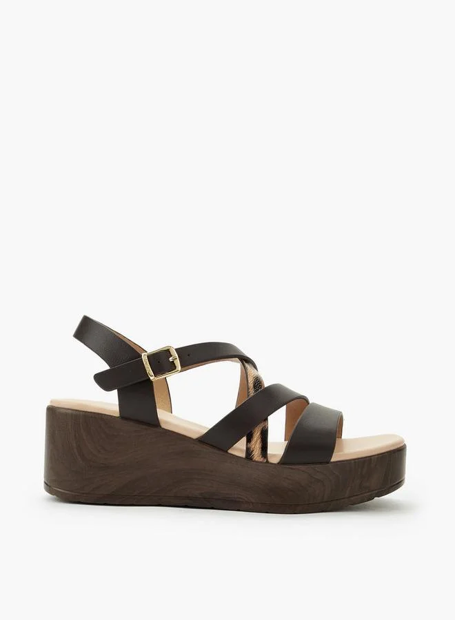 Surestep BROWN Women Flatform Sandals for Women | Best Price UAE