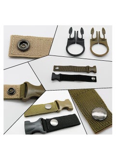 SYOSI Kettle Hanging Buckle, Hangable Bottle cage Hooks, Outdoor Portable Water Bottle Ring Holder Mineral Water Bottle Clip, Used for Backpack Outdoor Tactical Camping Hiking Mountaineering Trip, 4 Pack  - Image 5