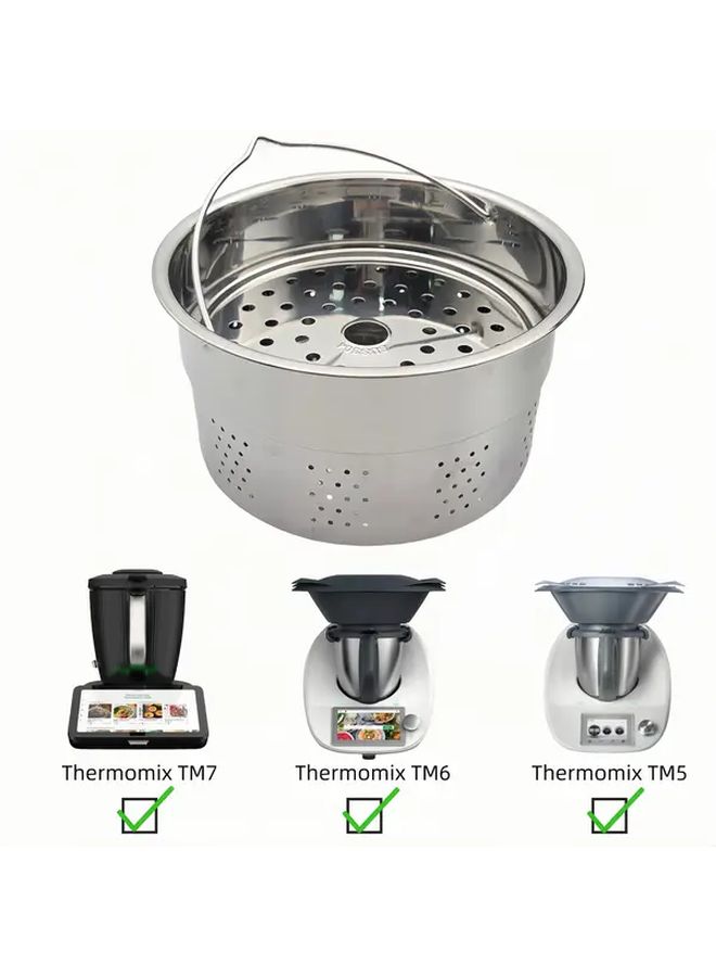 Stainless Steel Steamer Basket Silvery Versatile Cooking Rack Kitchen Accessory - Image 4