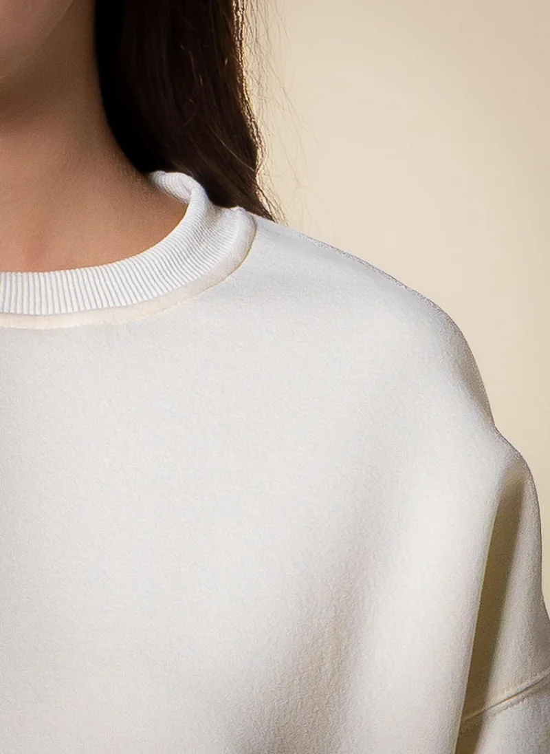 Shapes Beige COMFORT MID-WEIGHT SWEATSHIRT for Women | Best Price UAE