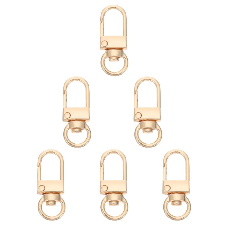 Light Gold Metal Lobster Claw Clasps 15pcs Alloy Keychain Snap Hooks For DIY Craft Bag Strap Accessories - Image 2