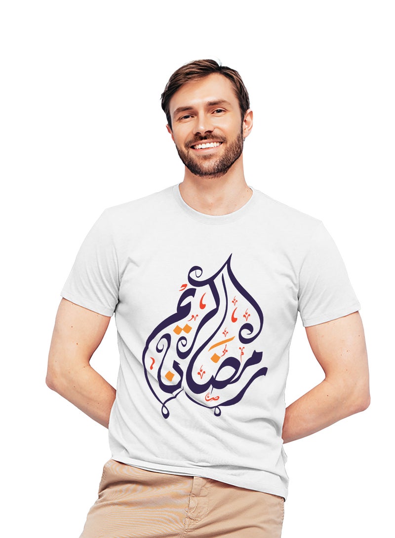 Fashion World Cotton T-shirt Printed with High-quality Ramadan - Image 1