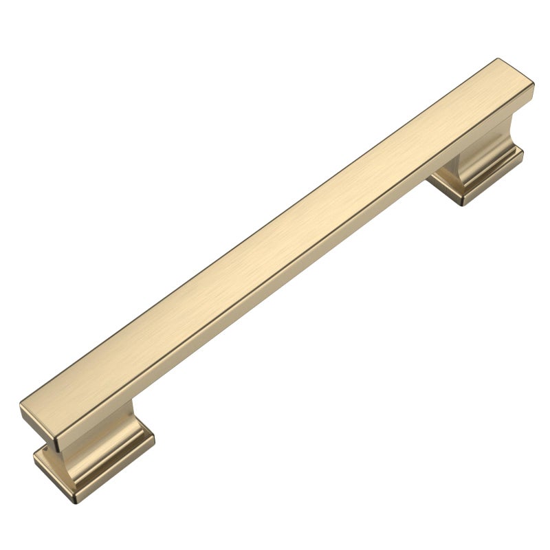 Amerdeco 20 Pack Brushed Brass Cabinet Pulls 5 Inch128mm Hole Center Gold Drawer Pulls Cabinet Hardware Kitchen Cabinet Handles for Bathroom Dresser Pulls ZH00013