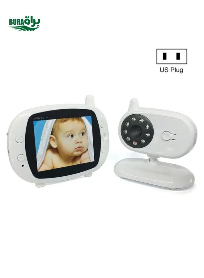 BM850 3.5 inch Wireless Video Color Baby Monitor Night Vision Temperature Monitor(US Plug) - Image 1
