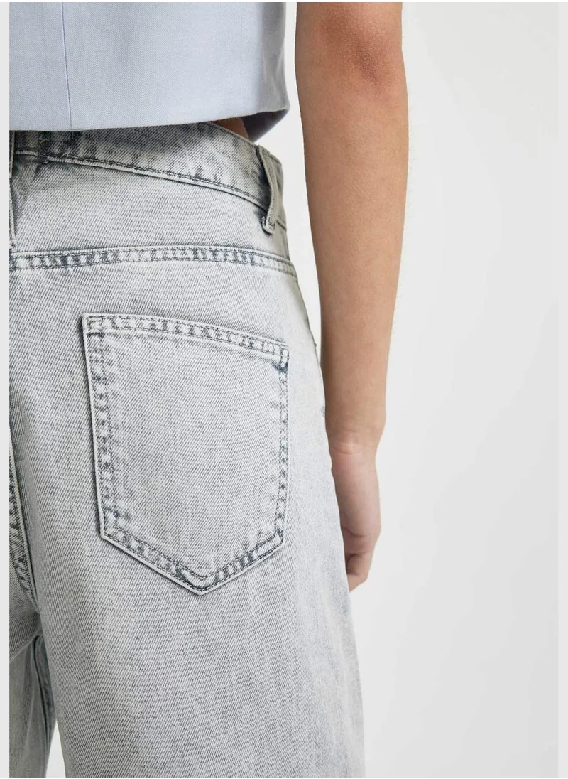 ديفاكتو 90s Wide Leg High Waist Long Jeans