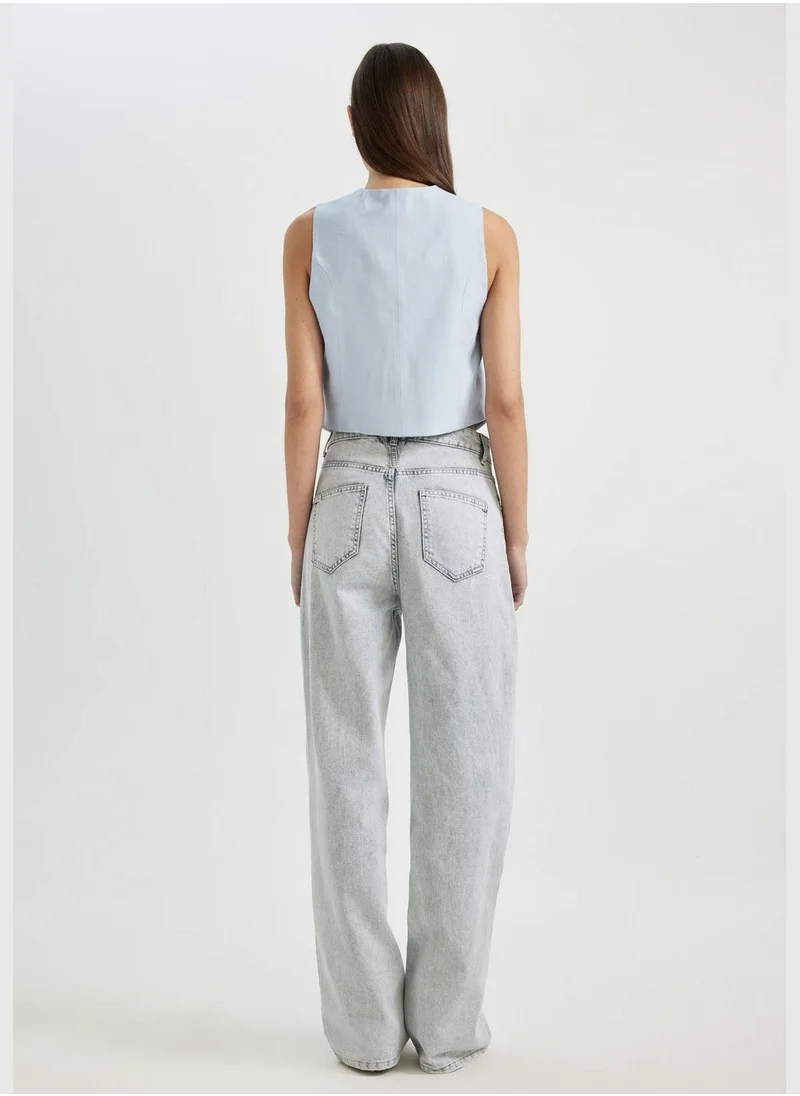 ديفاكتو 90s Wide Leg High Waist Long Jeans