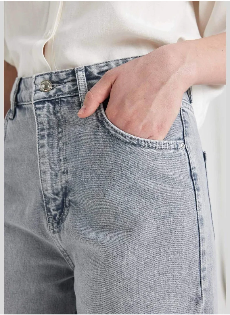 ديفاكتو 90s Wide Leg High Waist Long Jeans