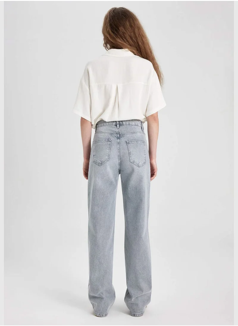 ديفاكتو 90s Wide Leg High Waist Long Jeans
