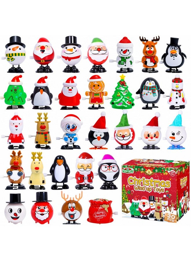ماكس فن، 30 قطعة من ألعاب عيد الميلاد القابلة للنفخ، هدايا حفلات عيد الميلاد للأطفال، أكياس هدايا عيد الميلاد بكميات كبيرة - Image 1