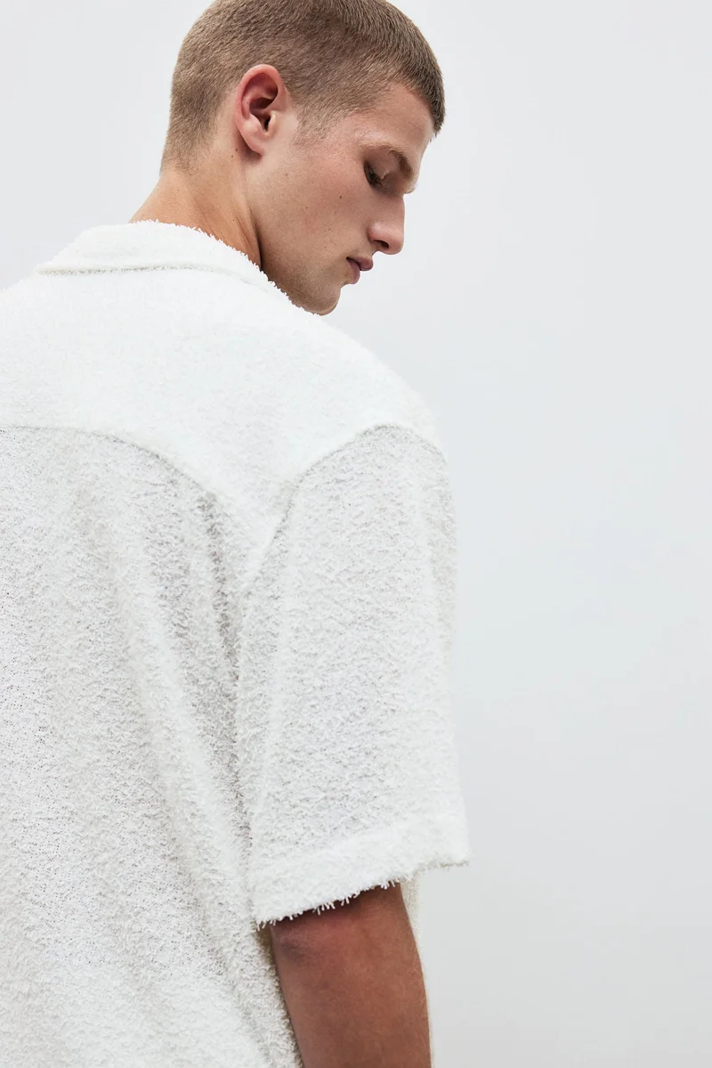H&M Loose Fit Terry Resort Shirt