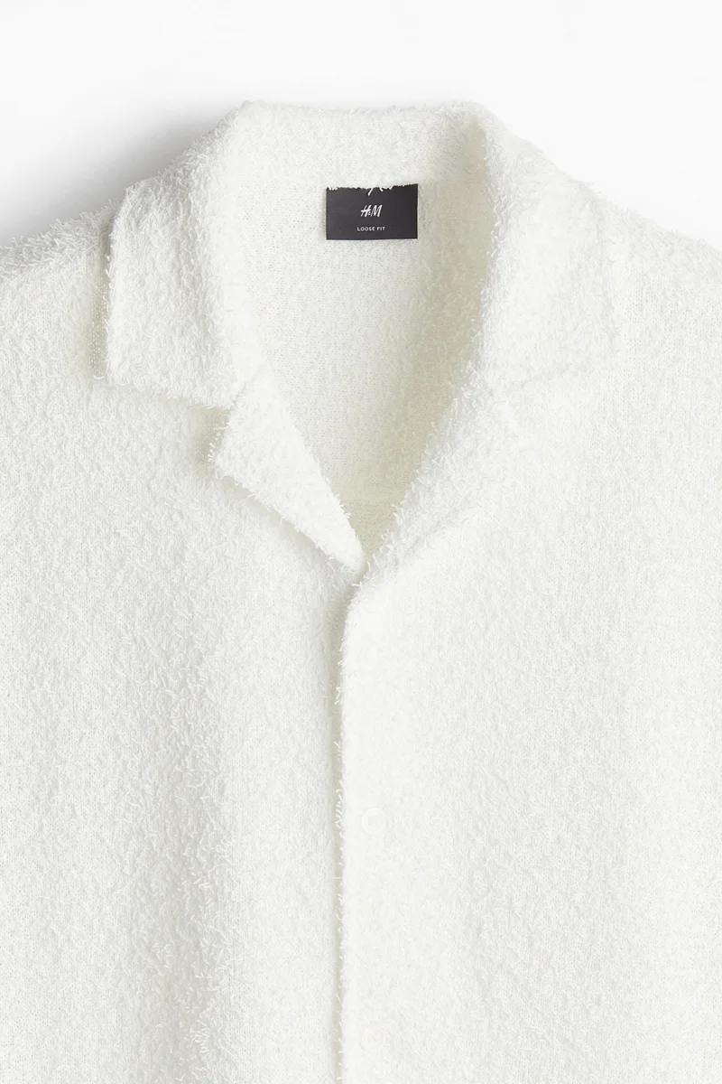 H&M Loose Fit Terry Resort Shirt