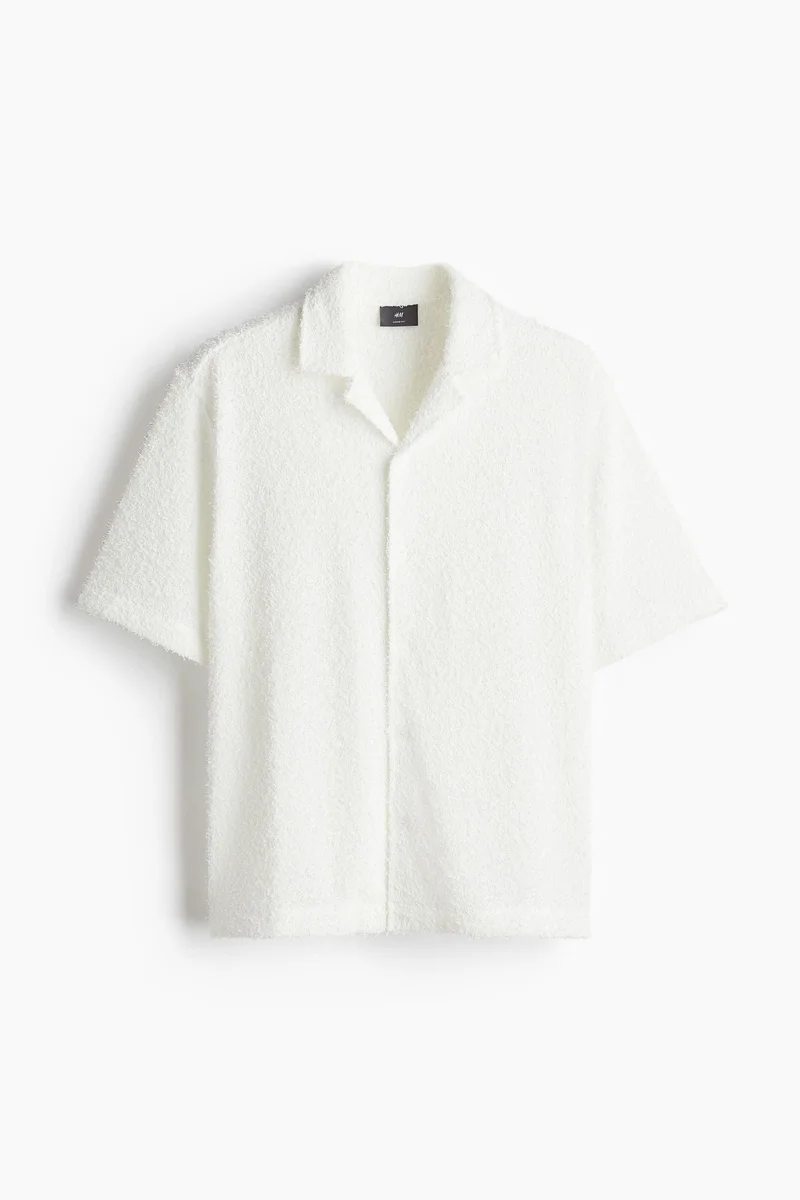 H&M Loose Fit Terry Resort Shirt