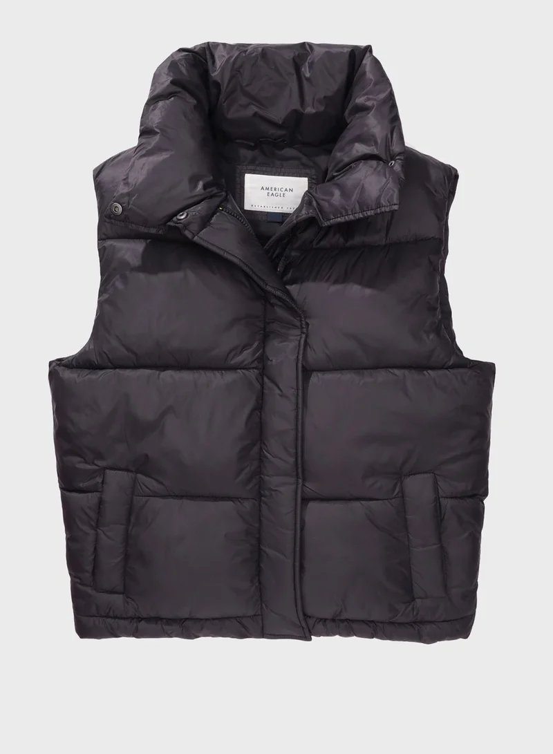 American Eagle Zip Detailed Jacket