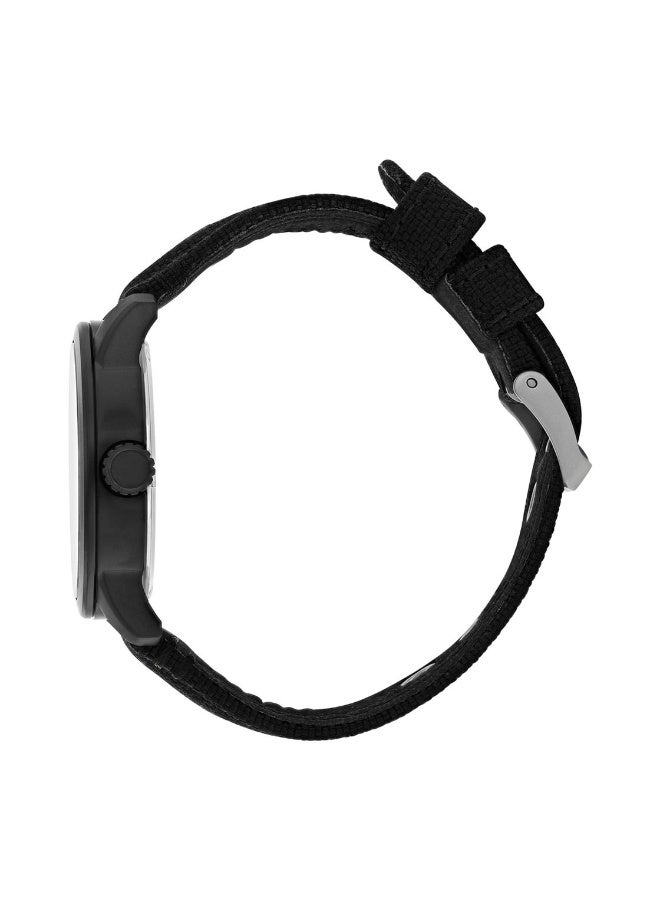 سيتيزن Eco-Drive Men’s Watch BM8475-00F, 42 mm Black Dial, Stainless Steel Case with Black Ion-Plating, Black Nylon Strap, Day/Date Display, 100 m WR - Image 4