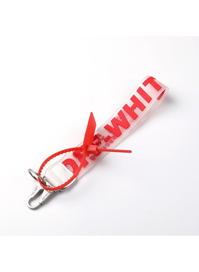 OFF-WHITE VPC material, street fashion, keychain, key ring, lanyard - Image 1