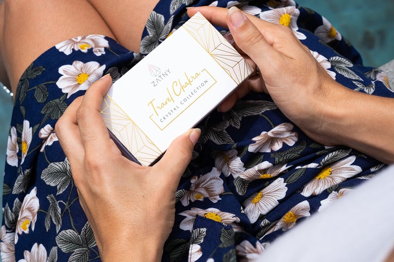 ZATNY Travel Chakra Crystals and Healing Stones Collection - 7 Chakra Set Tumbled Stones, Chakra Pendulum, Interchangeable Cage Necklace, Reference Card, Portable Case, Ebook - Image 2